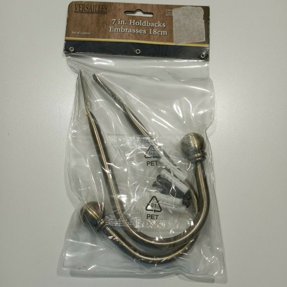 Versailles Home Fashions UH02-82 Holdback, 7", Ant - Picture 3 of 3